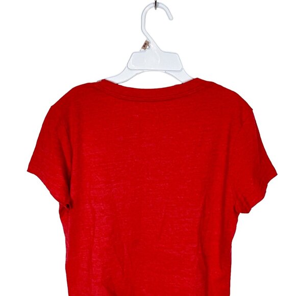 Phillies Baseball Tshirt Size SP‎ Womens V Neck Logo Short Sleeve Small Petite - Picture 4 of 8